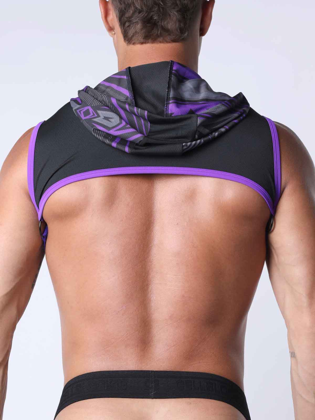 CELLBLOCK13 KENNEL CLUB LIGHTNING HOODIE HARNESS PURPLE - FullKit.com
