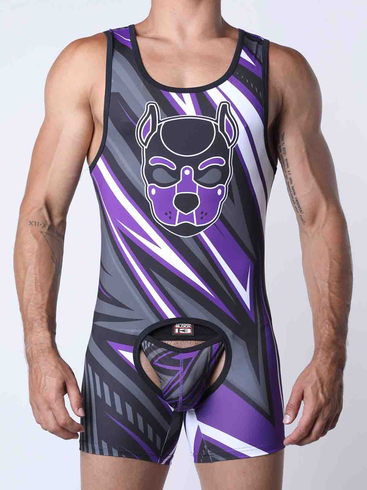 CELLBLOCK13 KENNEL CLUB LIGHTNING SINGLET PURPLE  - FullKit.com