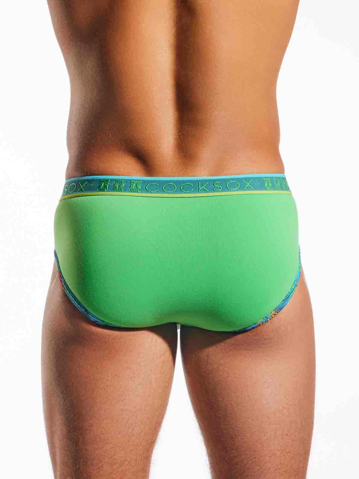 COCKSOX EXOTICA SPORTS BRIEF PALM LEAF - FullKit.com