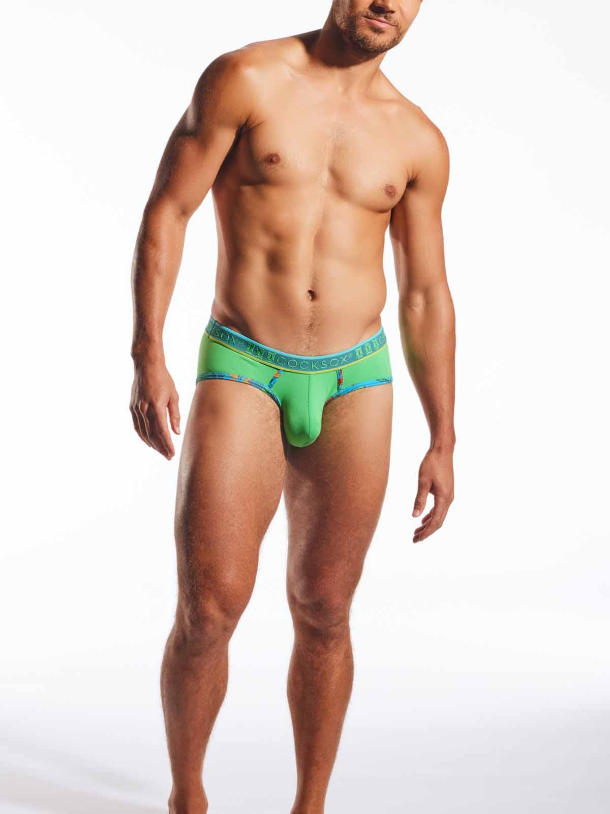 COCKSOX EXOTICA SPORTS BRIEF PALM LEAF - FullKit.com