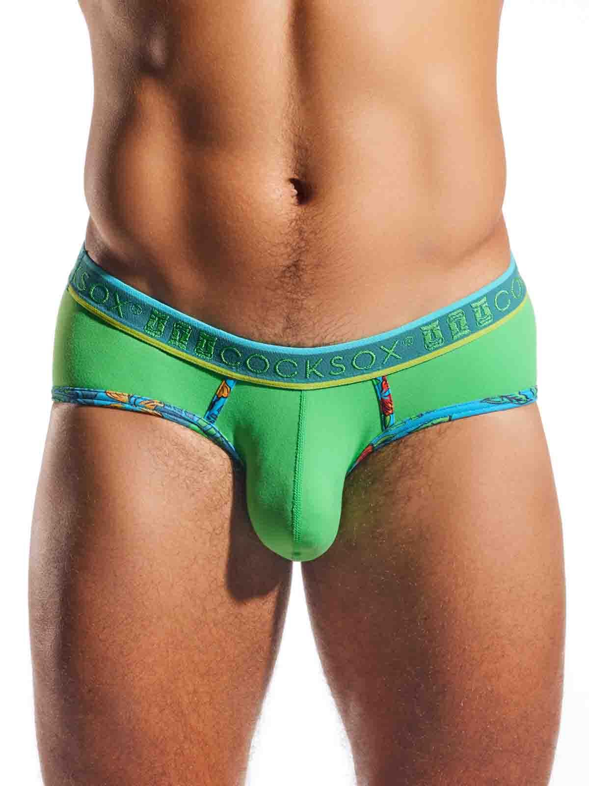 COCKSOX EXOTICA SPORTS BRIEF PALM LEAF - FullKit.com