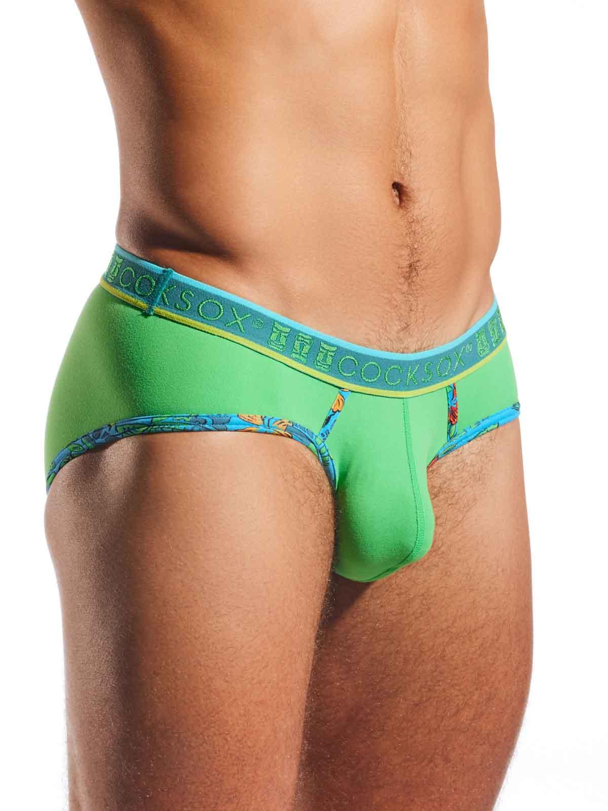COCKSOX EXOTICA SPORTS BRIEF PALM LEAF - FullKit.com