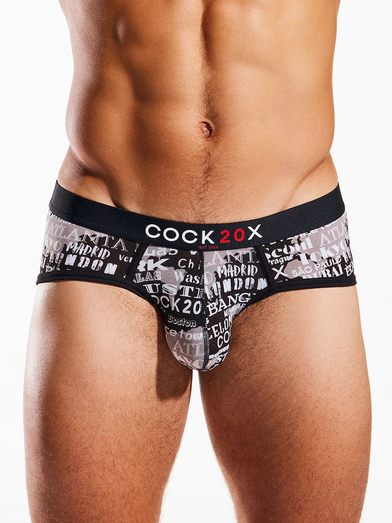 Cocksox vicennial sports brief black -fullkit.com