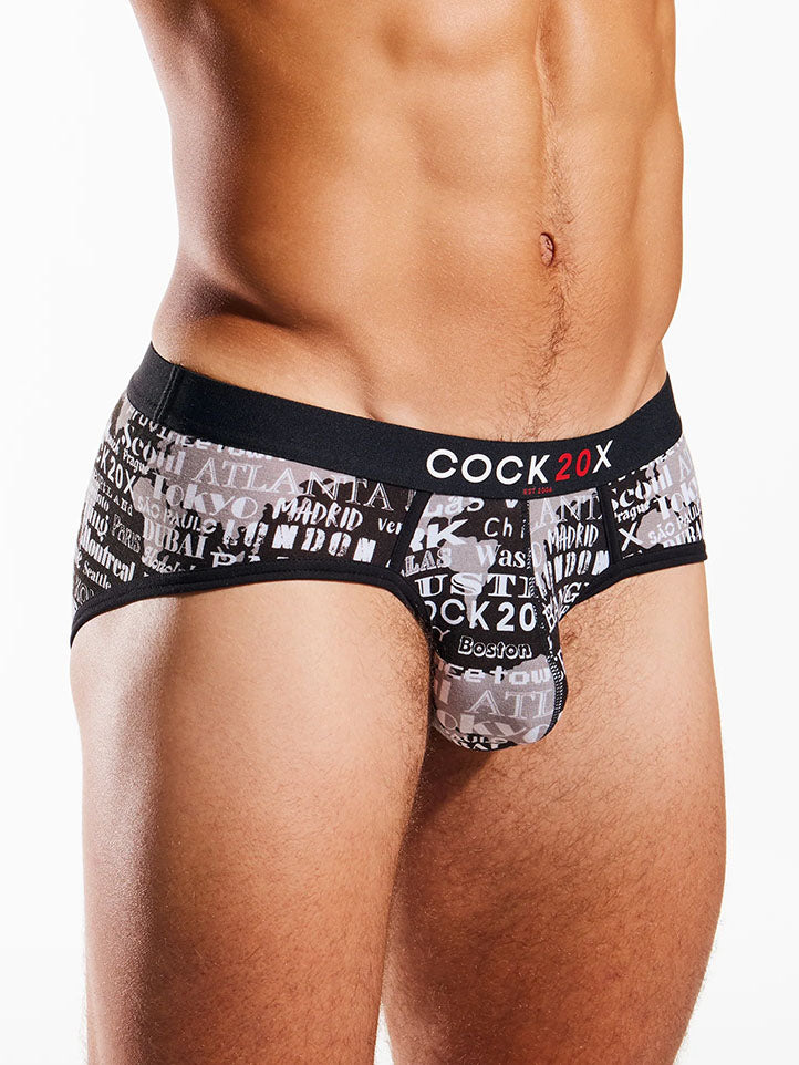 Cocksox vicennial sports brief black -fullkit.com