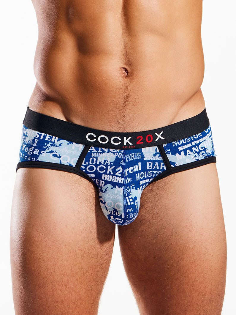 Cocksox vicennial sports brief blue -fullkit.com