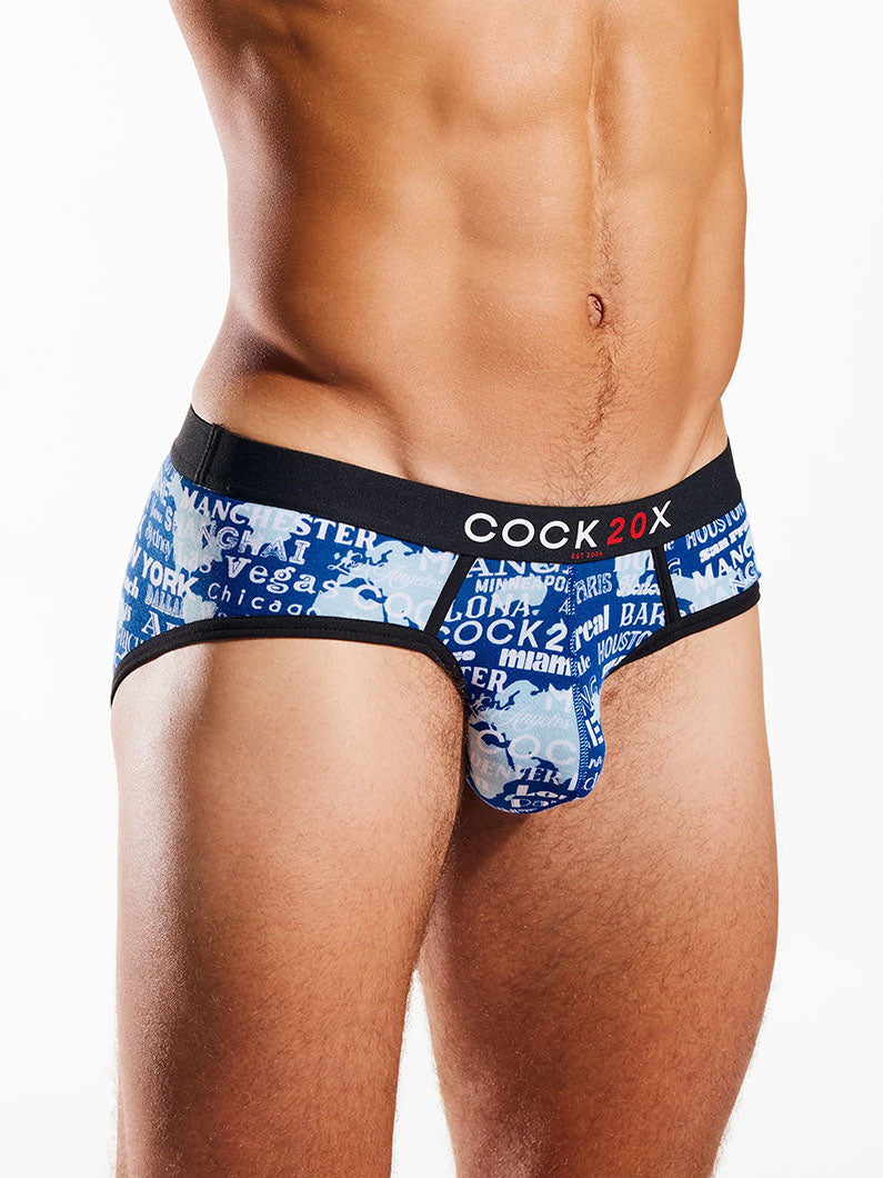 Cocksox vicennial sports brief blue -fullkit.com
