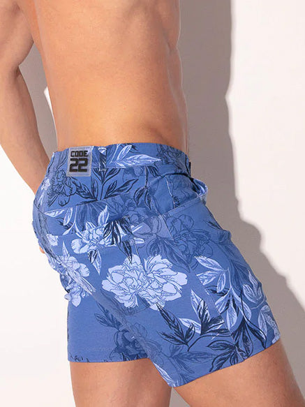 Code 22 ICONIC 5 POCKET SHORT BLUE - fullkit.com