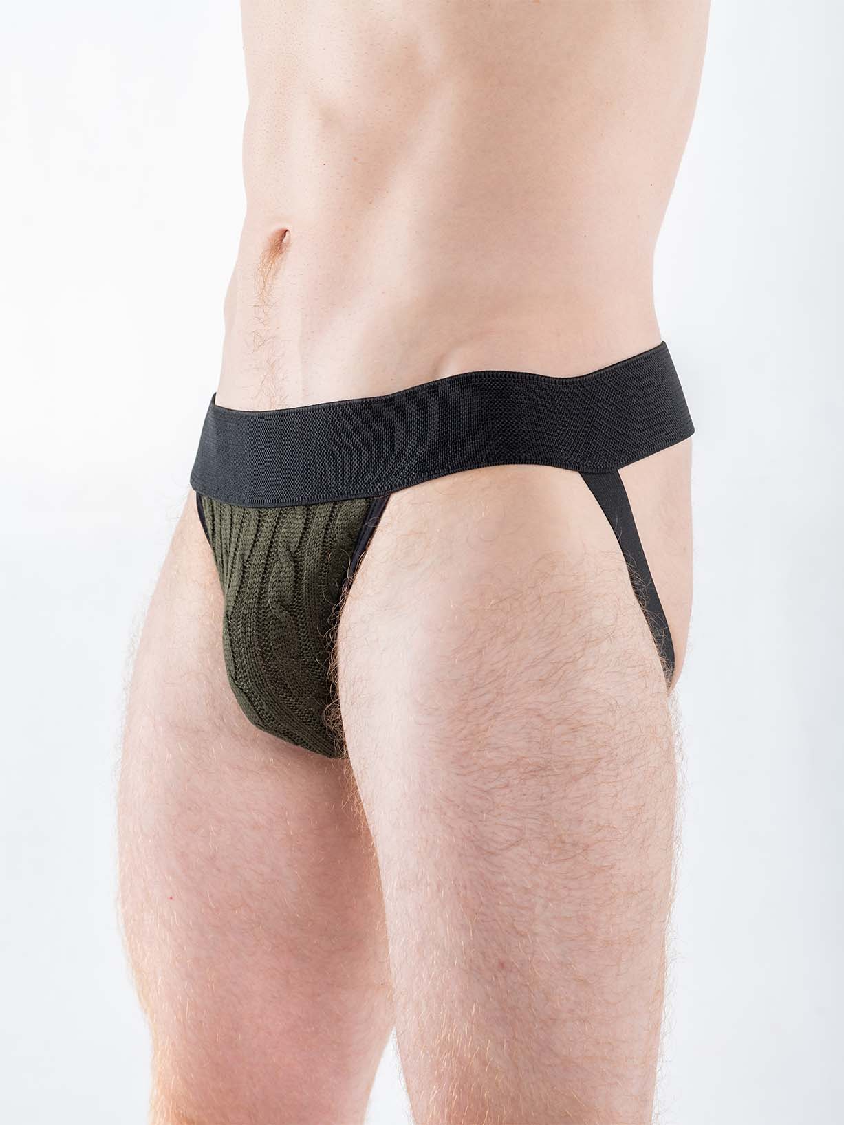 FK SPORT CABLE KNIT SWEATER JOCK GREEN - FULLKIT.COM