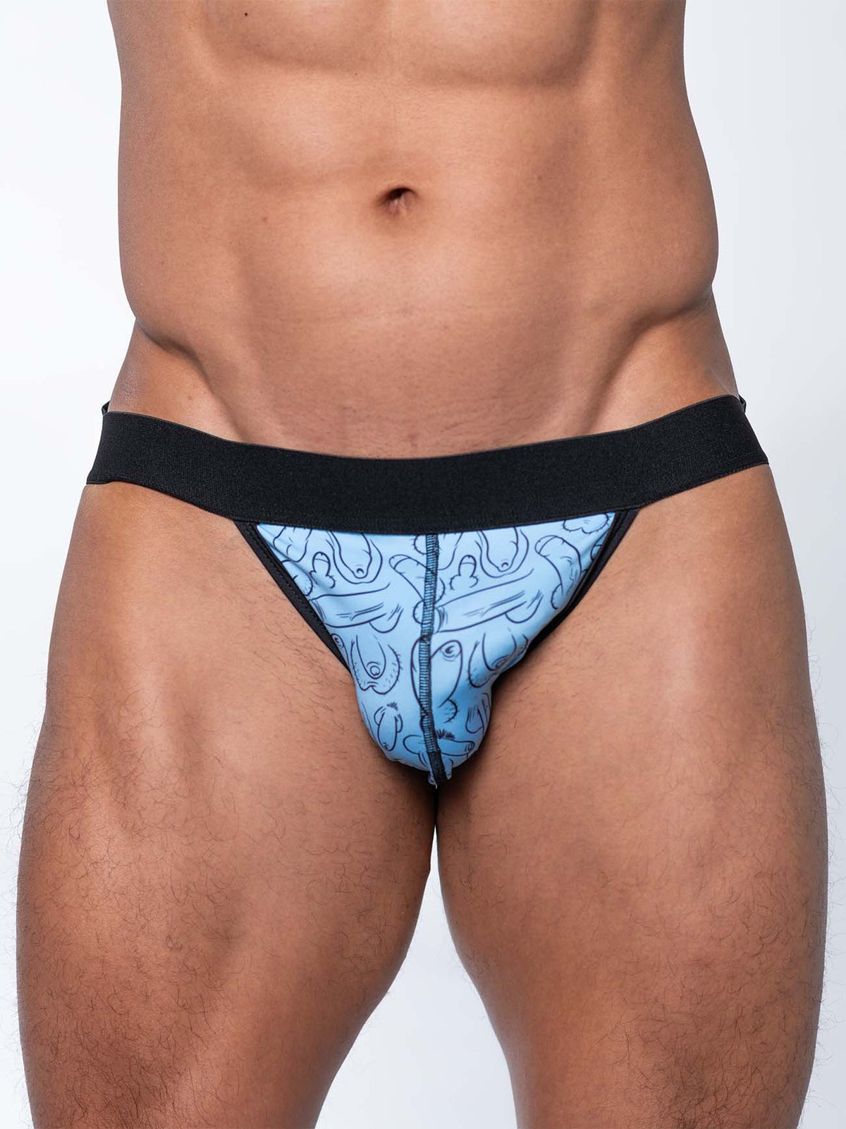 FK SPORT PENIS PRINT JOCK, BLUE/BLACK - FullKit.com
