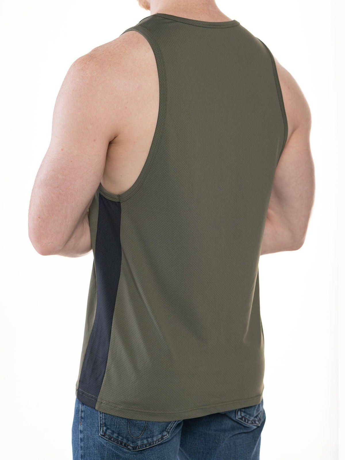 FK SPORT RACE POINT TANK TOP OLIVE BLACK - FULLKIT.COM