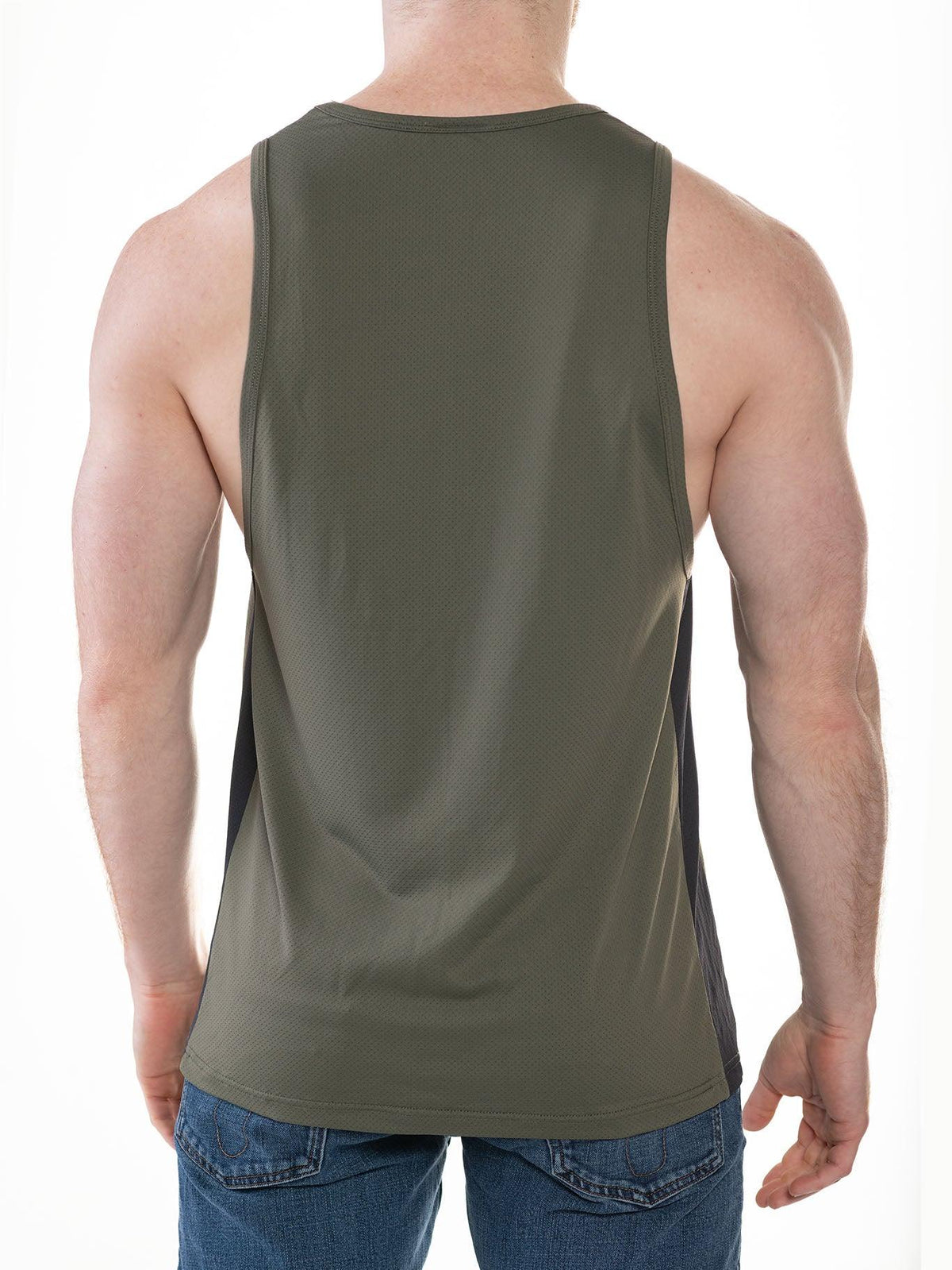 FK SPORT RACE POINT TANK TOP OLIVE BLACK - FULLKIT.COM