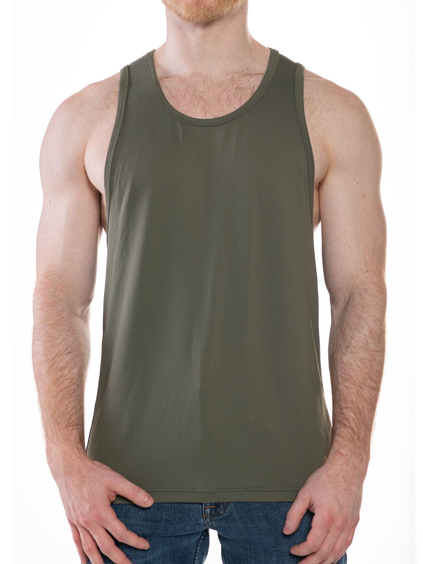FK SPORT RACE POINT TANK TOP OLIVE BLACK - FULLKIT.COM