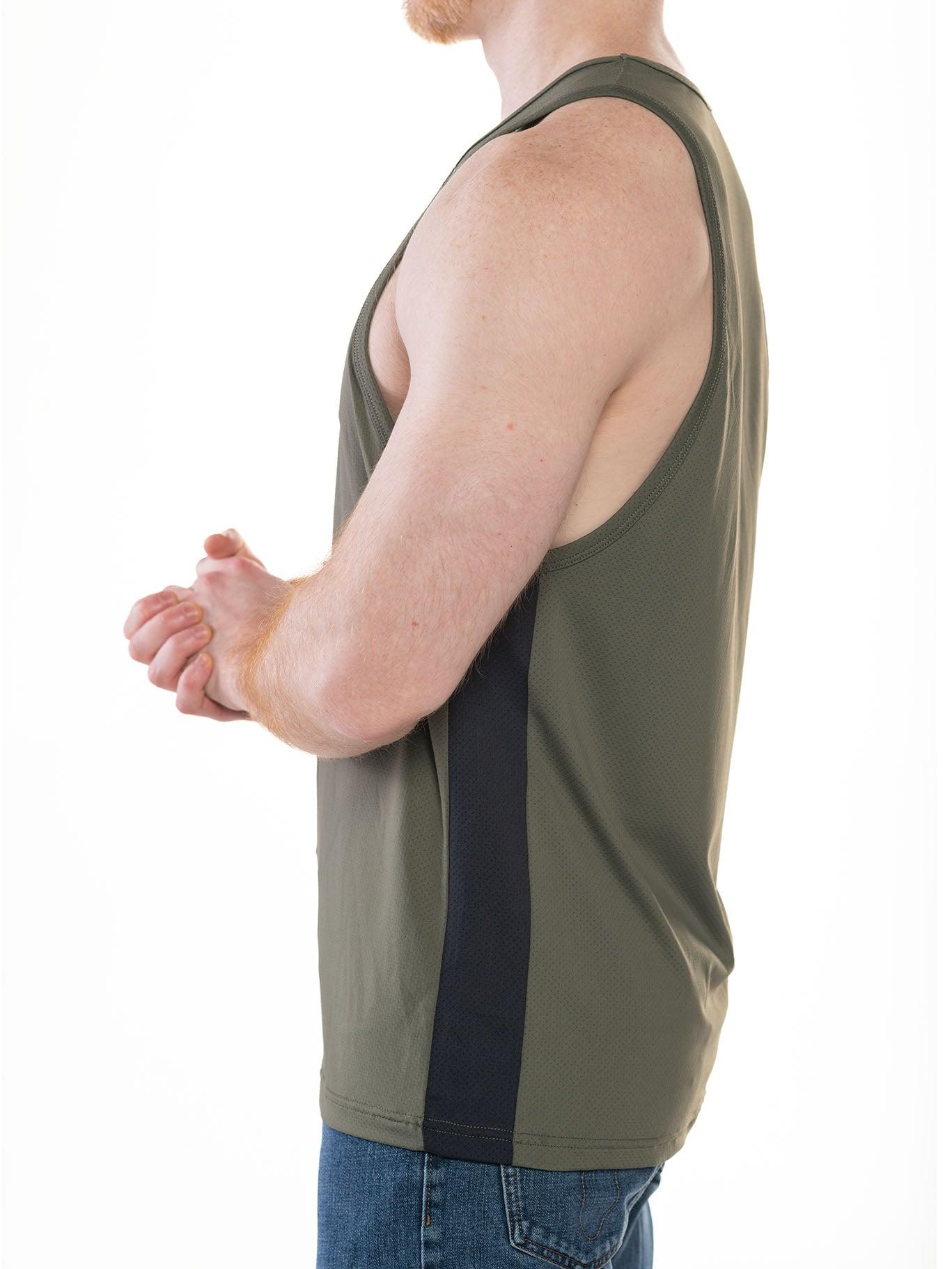 FK SPORT RACE POINT TANK TOP OLIVE BLACK - FULLKIT.COM