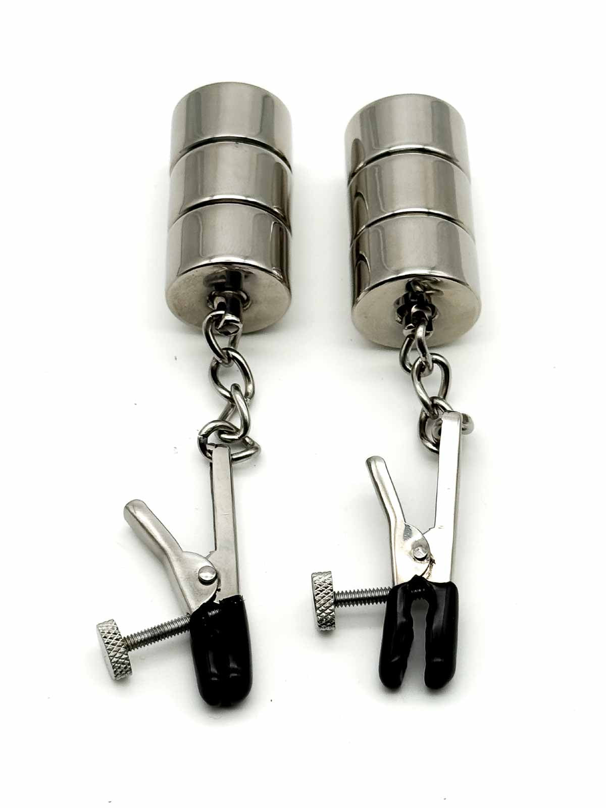 STAINLESS STEEL ADJUSTABLE NIPPLE CLAMPS W/WEIGHTS - FullKit.com
