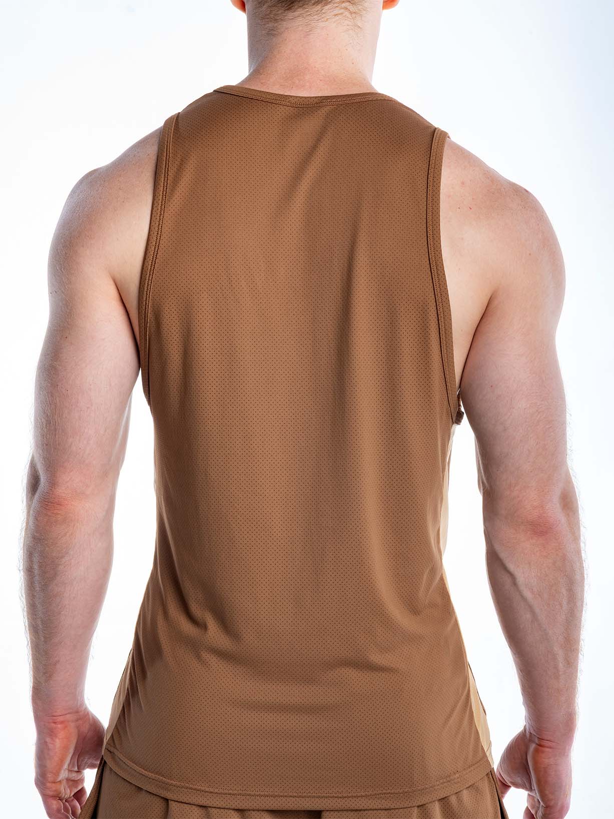 FK SPORT RACE POINT TANK TOP COCOA SANDSTONE - FULLKIT.COM