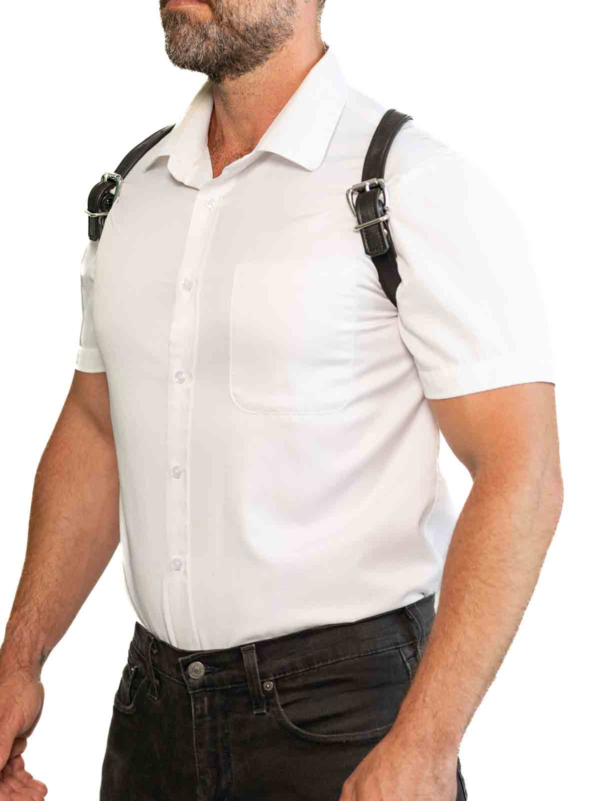 Fk Leather Holster Harness Black Nickel - Fullkit.com