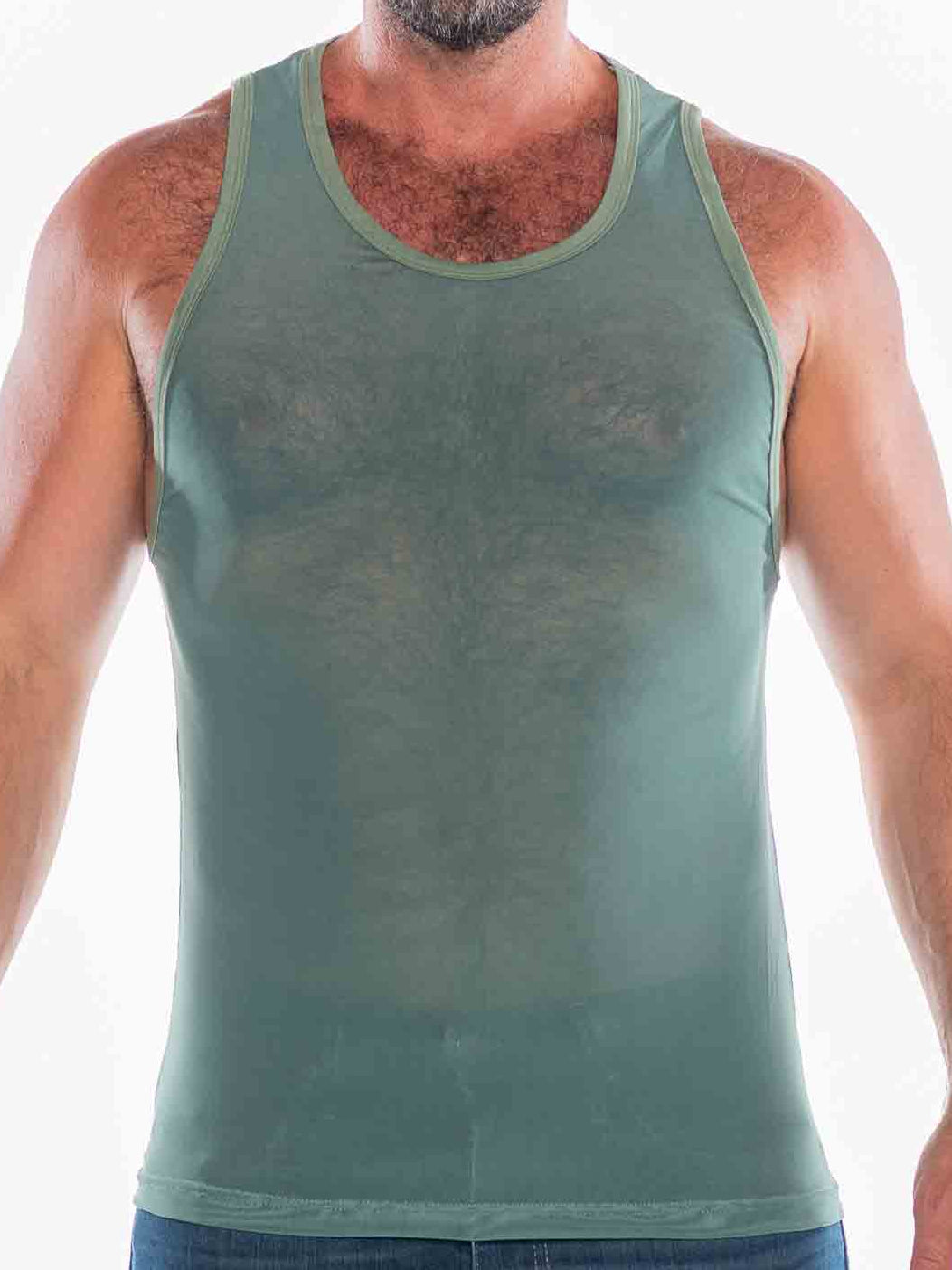Fk Sport Echo Shadow Green Tank Top - Fullkit.com