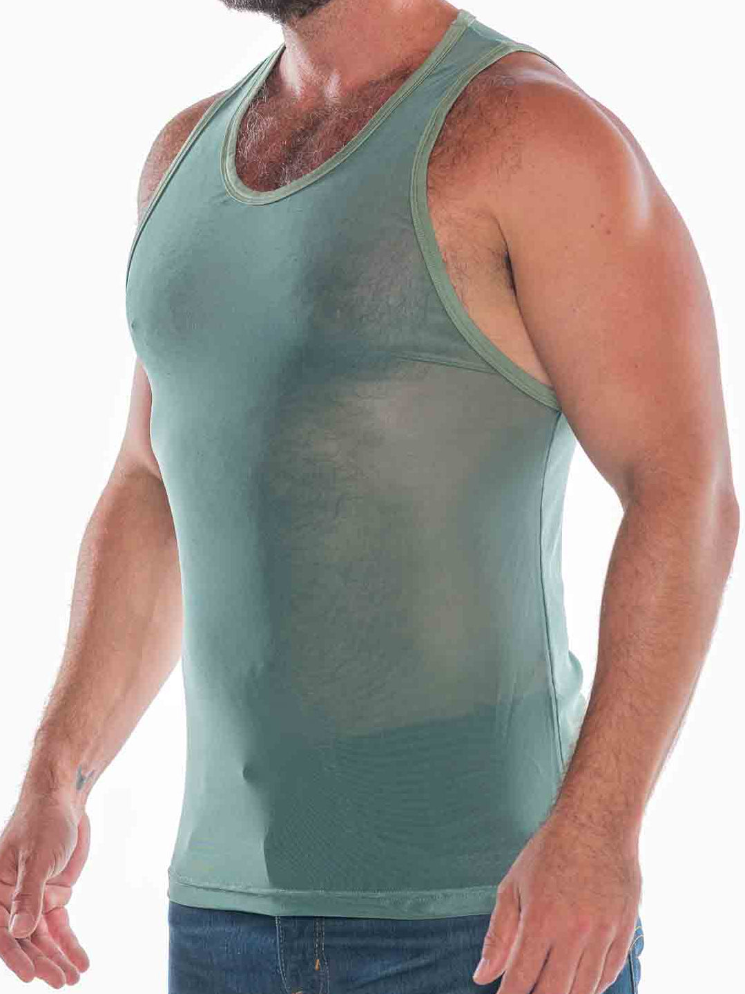 Fk Sport Echo Shadow Green Tank Top - Fullkit.com