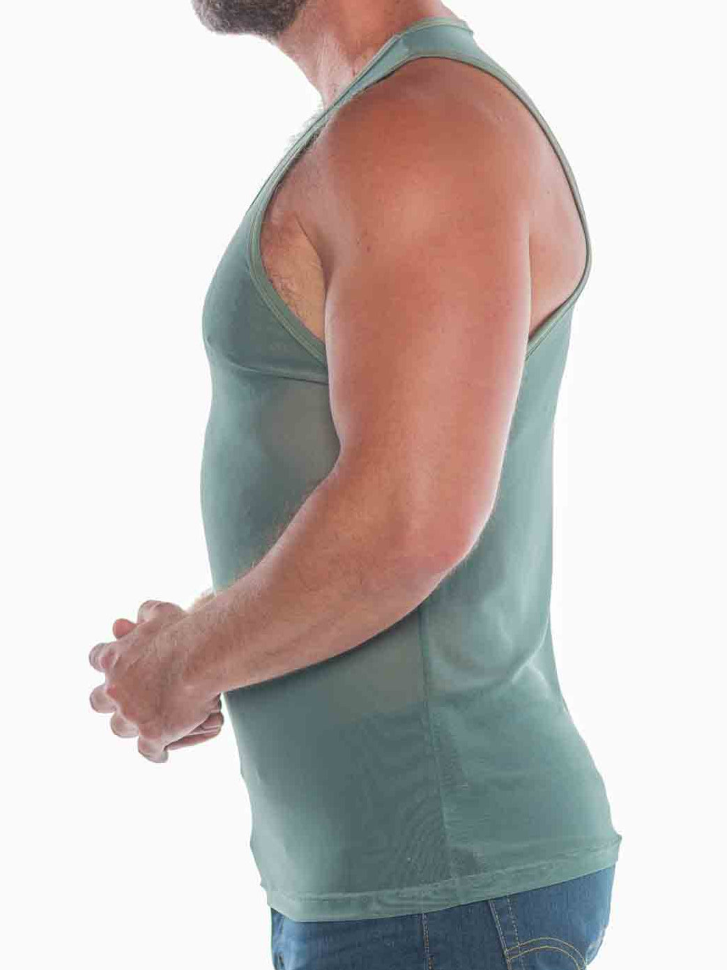 Fk Sport Echo Shadow Green Tank Top - Fullkit.com
