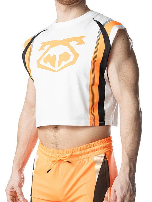 Nasty Pig Hyper Crop Top Vibrant Orange White Black - Fullkit.com