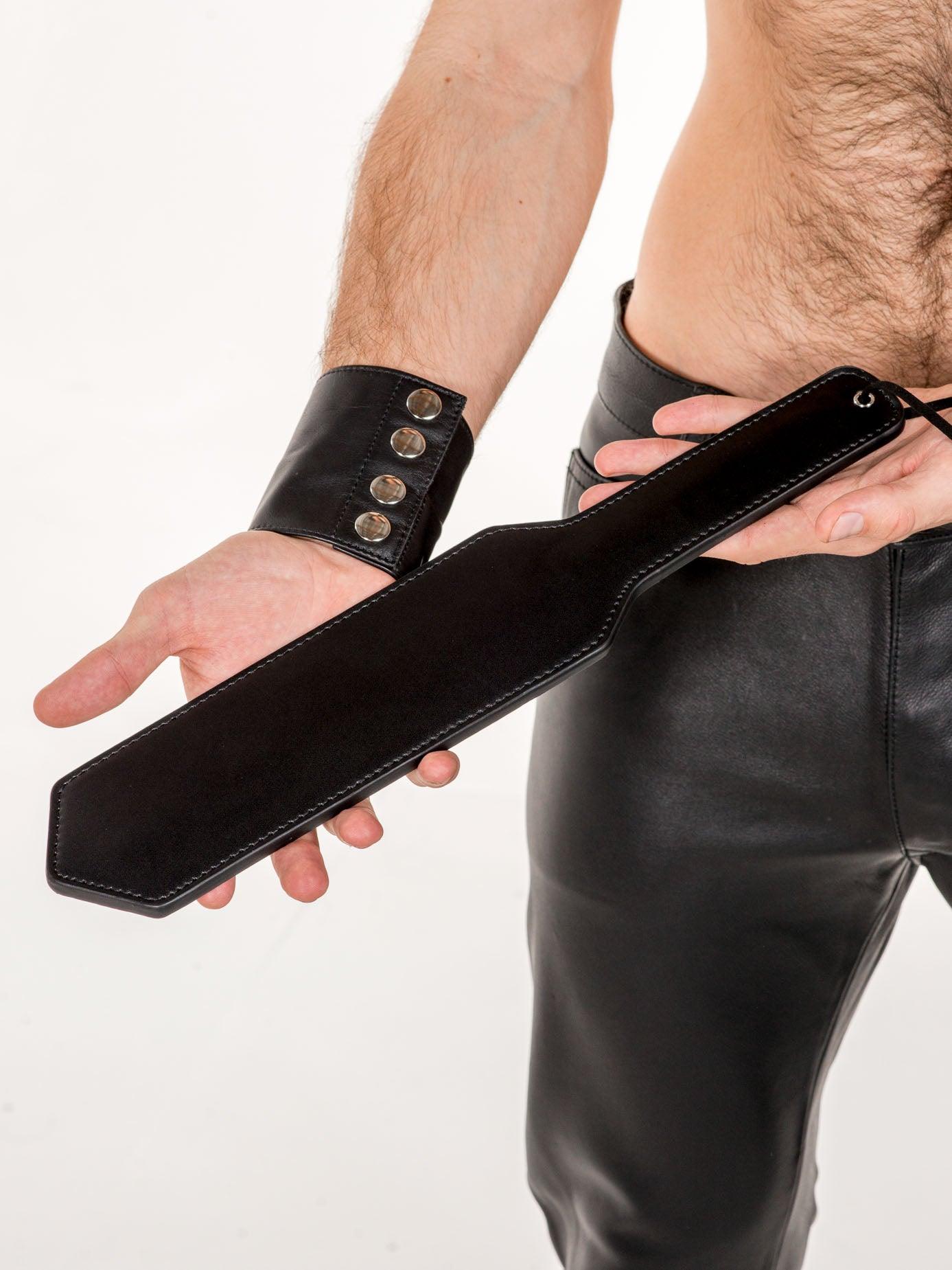 Strict Leather Rounded Paddle with Holes