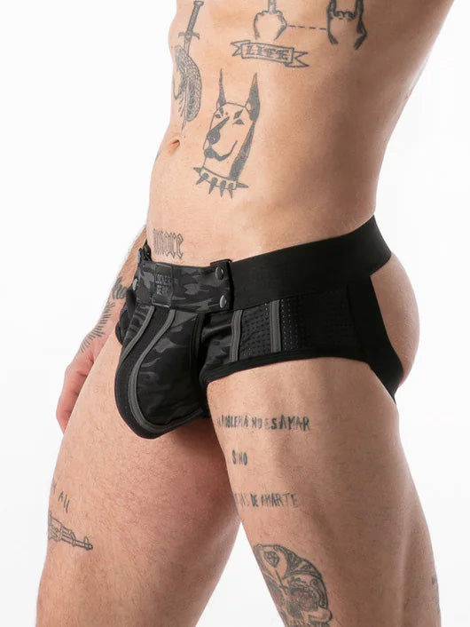 Locker Gear Full Military Access Jock Brief Black - Fullkit.com