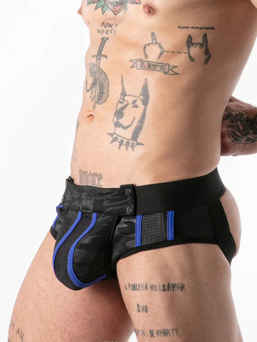 Locker Gear Full Military Access Jock Brief Blue - Fullkit.com