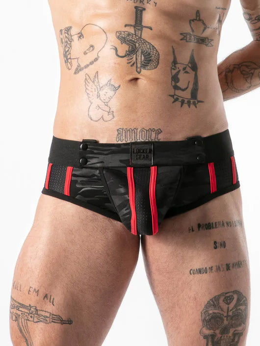 Locker Gear Full Military Access Jock Brief Red - Fullkit.com