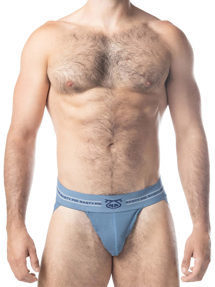 Nasty Pig 3.0 Core Jock Strap Blue Steel Midnight Navy White - Fullkit.com