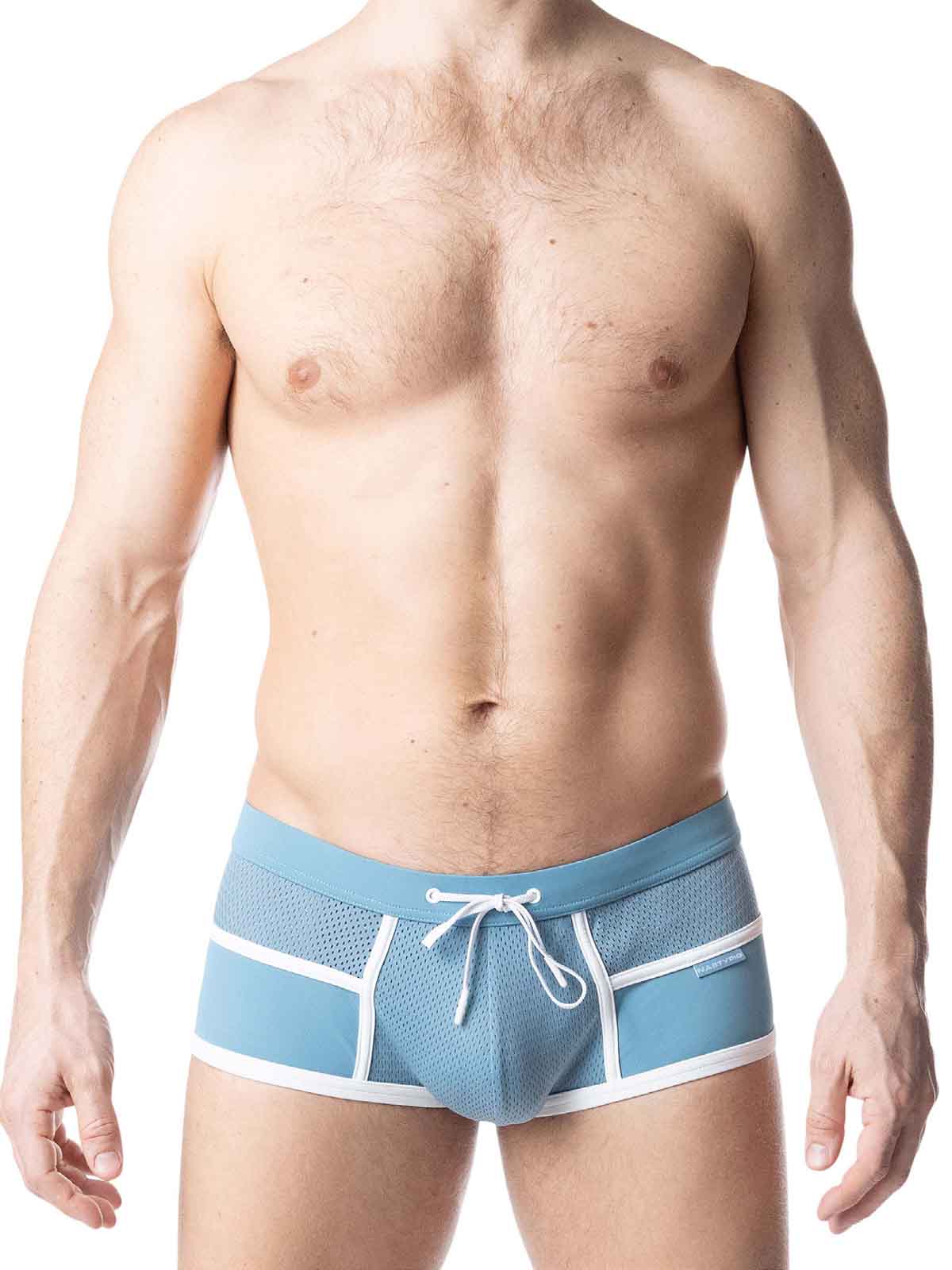NASTY PIG OVERLAY SQUARE CUT LIGHT TEAL WHITE - FullKit.com