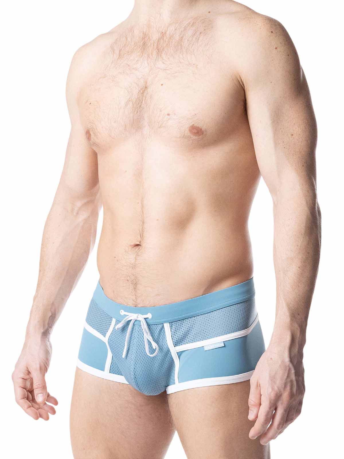 NASTY PIG OVERLAY SQUARE CUT LIGHT TEAL WHITE - FullKit.com