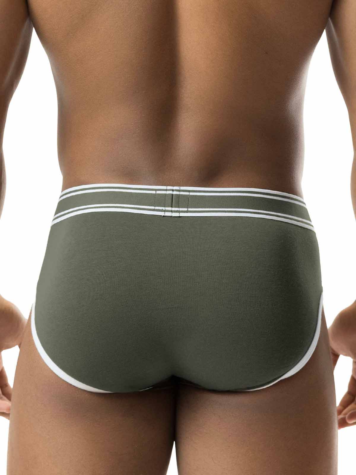 NASTY PIG CORE Y-FRONT BRIEF ARMY GREEN - FullKit.com