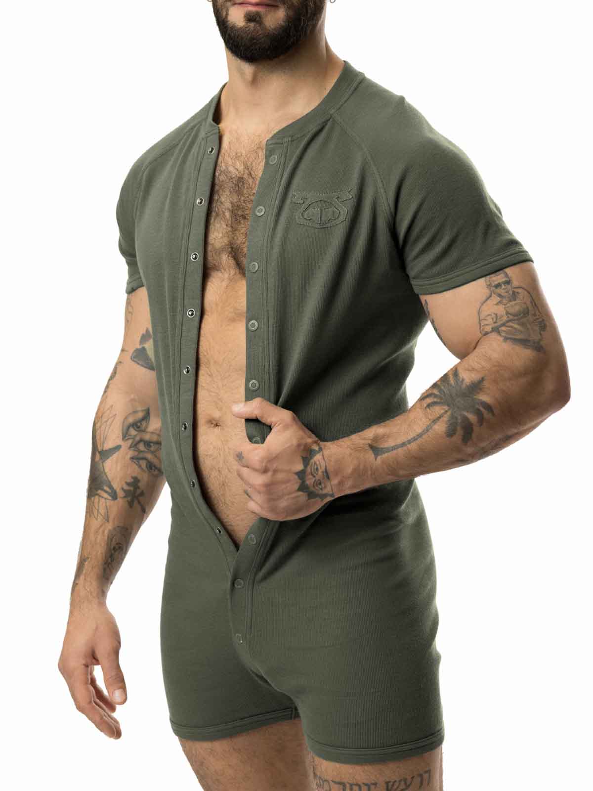 NASTY PIG UNION  SUIT CUT OFF ARMY GREEN - FullKit.com