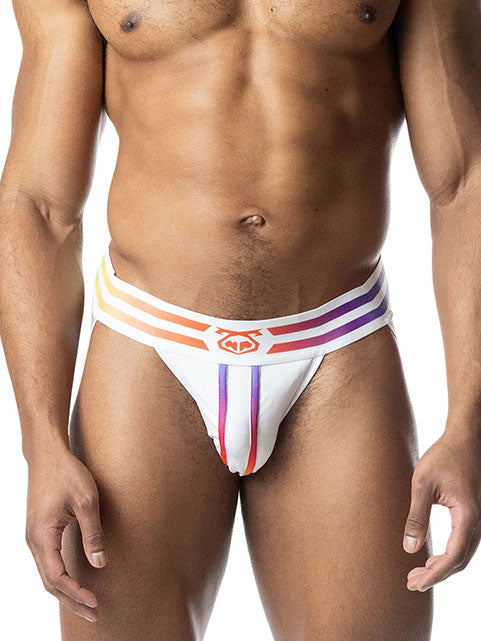 Nasty Pig Aura Pride Jock Strap White - Fullkit.com