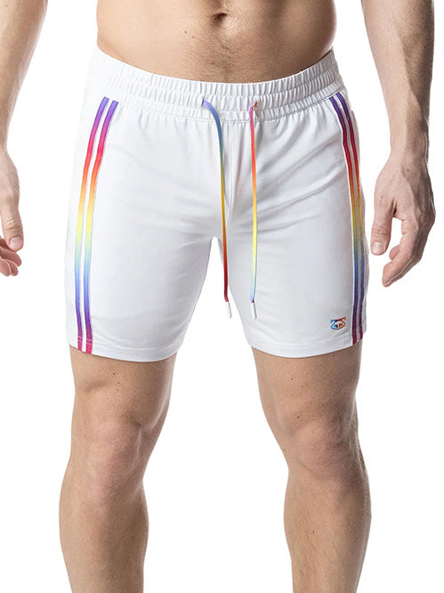 Nasty Pig Aura Pride Rugby Short White - Fullkit.cim
