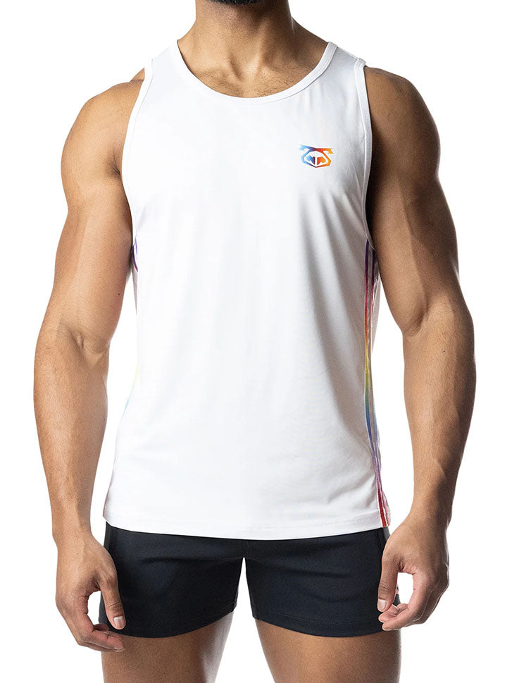 Nasty Pig Aura Pride Tank Top White - Fullkit.com