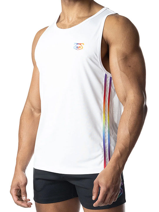 Nasty Pig Aura Pride Tank Top White - Fullkit.com
