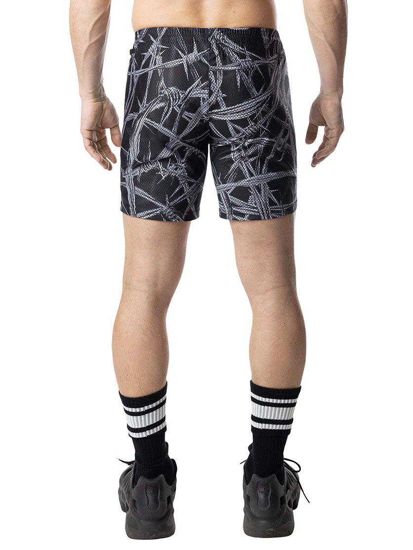 Nasty Pig Barbed Wire Rugby Short Black - Fullkit.com