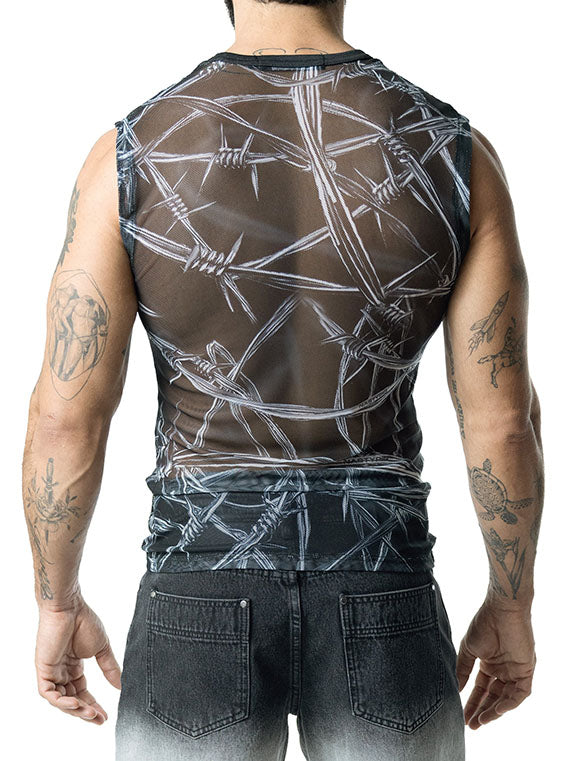 Nasty Pig Barbed Wire Sleeveless Shirt Black - Fullkit.com