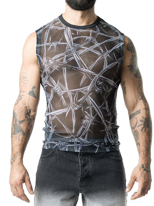 Nasty Pig Barbed Wire Sleeveless Shirt Black - Fullkit.com