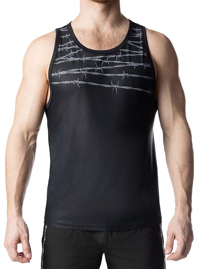 Nasty Pig Barbed Wire Tank Top Black - Fullkit.com