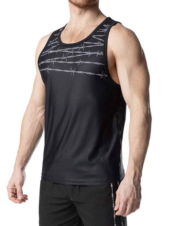 Nasty Pig Barbed Wire Tank Top Black - Fullkit.com