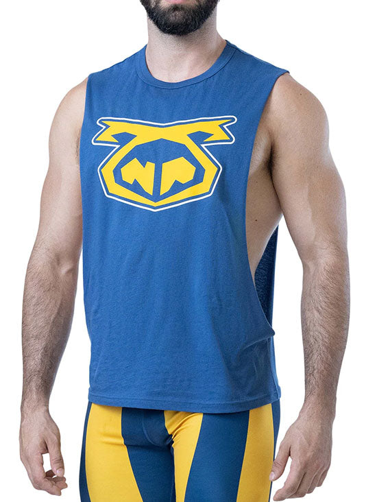 Nasty Pig Brandmark Shredder Tank Top 3.0 Cadet Blue Goldenrod White - Fullkit.com