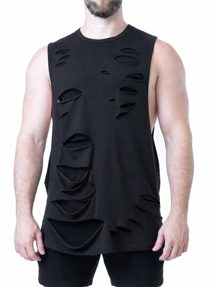 Nasty Pig Chaos Long Shredder Tank Top Black - Fullkit.com