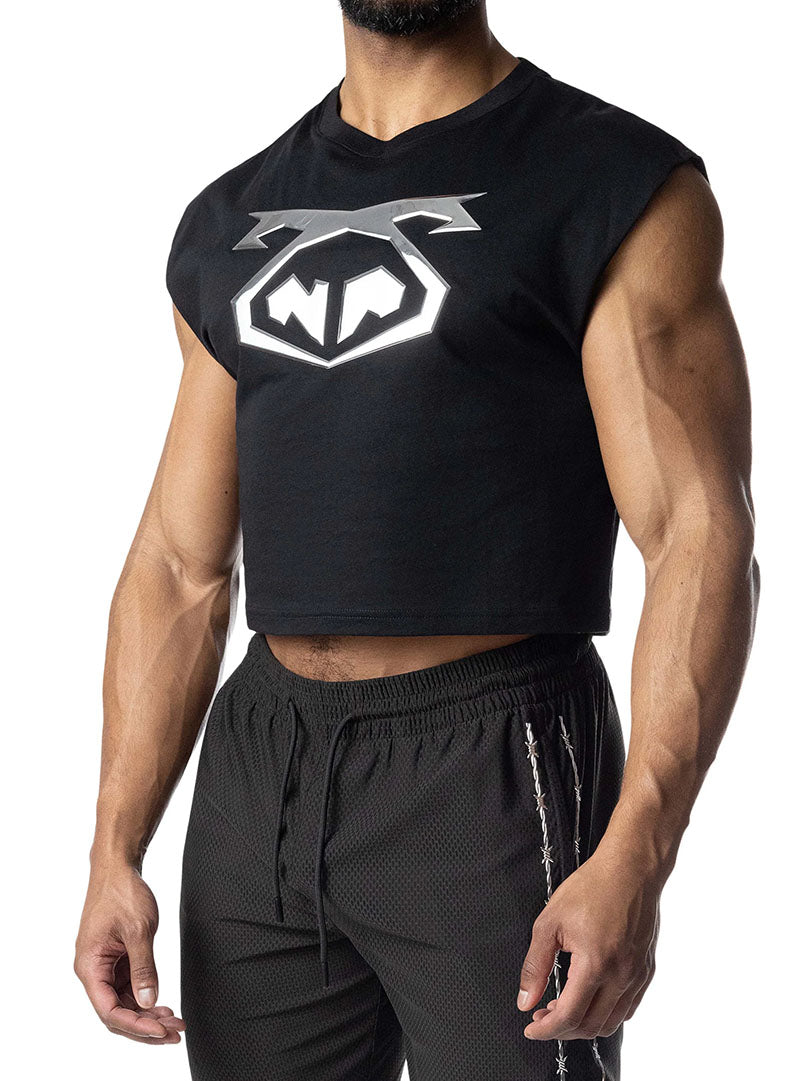 Nasty Pig Chrome Crop Top Black - Fullkit.com