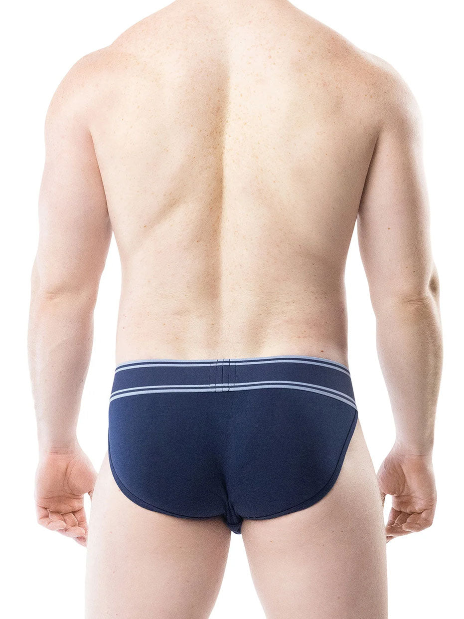Nasty Pig Core Y-Front Brief Midnight Navy Perry Blue - Fullkit.com