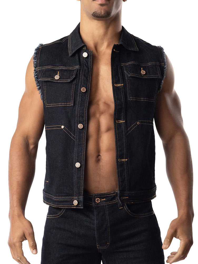 Nasty Pig Denim Vest Raw Indigo - Fullkit.com