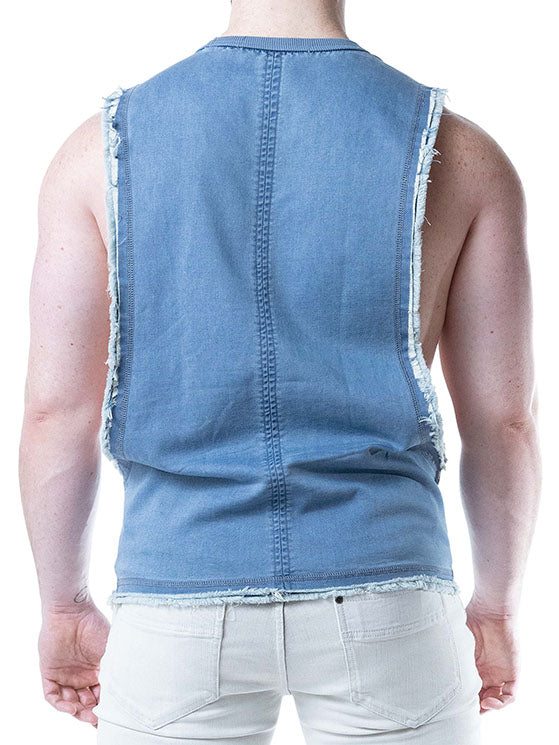 Nasty Pig Emboss Brandmark Shredder Tank Top Mirage Blue - Fullkit.com