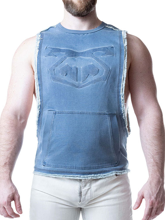 Nasty Pig Emboss Brandmark Shredder Tank Top Mirage Blue - Fullkit.com