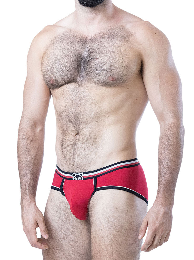 Nasty Pig Face Off U-Front Brief System Red Black White - Fullkit.com